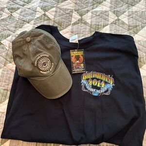 Harley Davidson Hat & Biker Fest Shirt Bundle